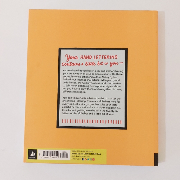 Hand Lettering A To Z Creative Drawing Learning Paperback Book by Abbey Sy - Picture 5 of 9